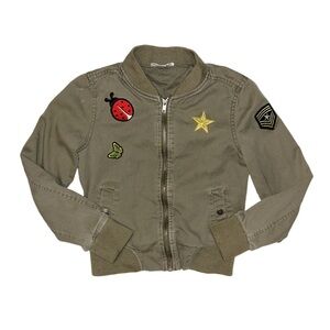 MUDD Girl's Green Full Zip Jacket Large 12